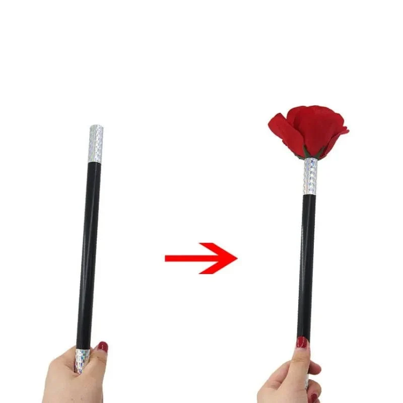 Stick To Rose/Blume Zaubertricks Blumen Close Up Straße Bühne Zauberrequisiten Spielzeug Werkzeuge Gimmicks Requisiten Zubehör Lustige Geschenke