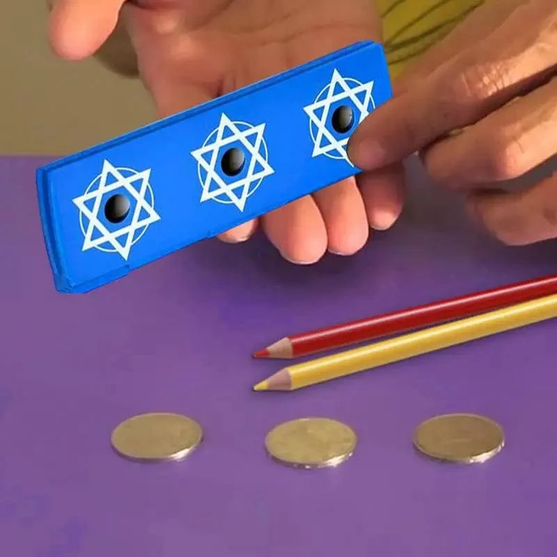 Münze Bleistift Penetration Zaubertricks Spaß Illusion Stifte Durch Loch Nahaufnahme Spielzeug Party Kinder Erwachsene Neuheit Zauberrequisiten