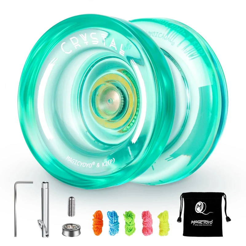 MAGICYOYO Responsive Crystal YoYo K2, Kunststoff-Yo-Yo für Kinder, Anfänger-Ersatz, nicht reagierendes Lager für Fortgeschrittene