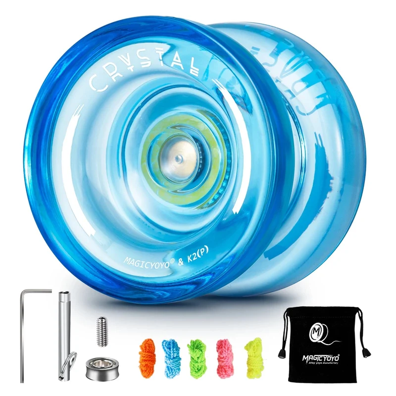 MAGICYOYO Responsive Crystal YoYo K2, Kunststoff-Yo-Yo für Kinder, Anfänger-Ersatz, nicht reagierendes Lager für Fortgeschrittene