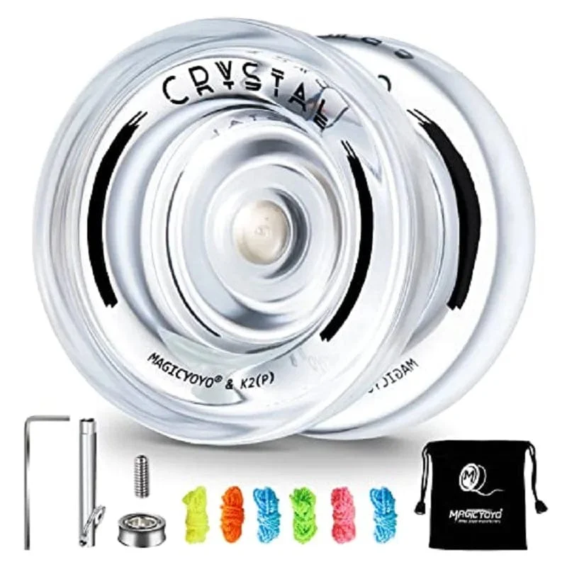 MAGICYOYO Responsive Crystal YoYo K2, Kunststoff-Yo-Yo für Kinder, Anfänger-Ersatz, nicht reagierendes Lager für Fortgeschrittene