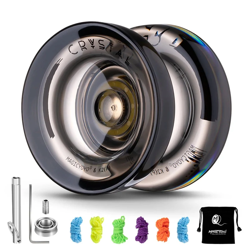 MAGICYOYO Responsive Crystal YoYo K2, Kunststoff-Yo-Yo für Kinder, Anfänger-Ersatz, nicht reagierendes Lager für Fortgeschrittene