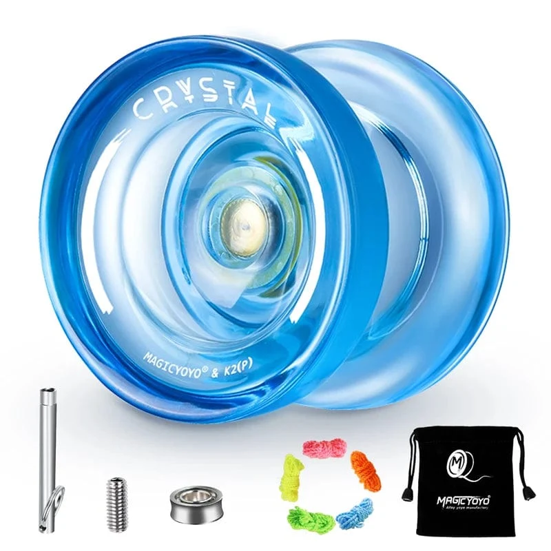 MAGICYOYO Responsive Crystal YoYo K2, Kunststoff-Yo-Yo für Kinder, Anfänger-Ersatz, nicht reagierendes Lager für Fortgeschrittene