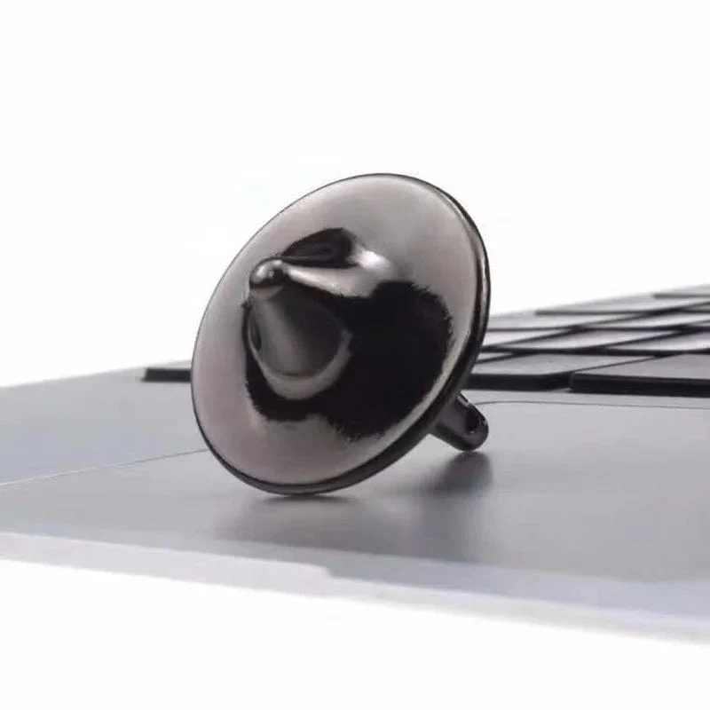 Metallkreisel Großer genauer silberner Kirsite-Kreisel Hot Movie Totem Print Kreisel Kleines Zyklon-Gyroskop Anti-Stress-Spielzeug