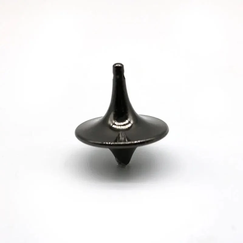 Metallkreisel Großer genauer silberner Kirsite-Kreisel Hot Movie Totem Print Kreisel Kleines Zyklon-Gyroskop Anti-Stress-Spielzeug