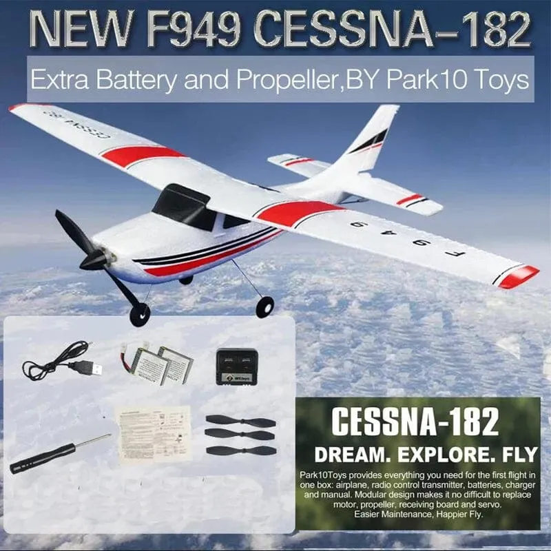 WLtoys F949 2.4G 3D6G 3Ch RC Flugzeug Fixed Wing Plane Outdoor Toys Drone RTF Upgrade Version Digital Servo F949S mit Gyroskop