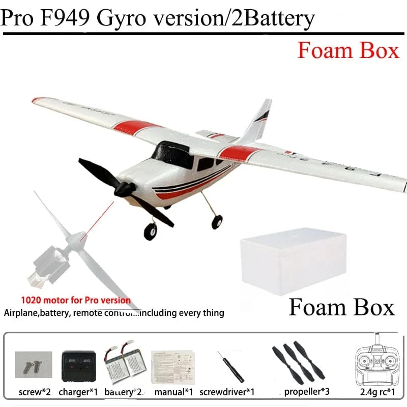 WLtoys F949 2.4G 3D6G 3Ch RC Flugzeug Fixed Wing Plane Outdoor Toys Drone RTF Upgrade Version Digital Servo F949S mit Gyroskop