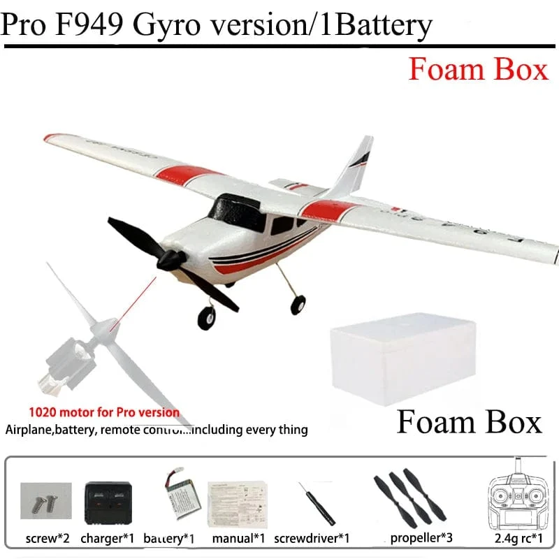 WLtoys F949 2.4G 3D6G 3Ch RC Flugzeug Fixed Wing Plane Outdoor Toys Drone RTF Upgrade Version Digital Servo F949S mit Gyroskop