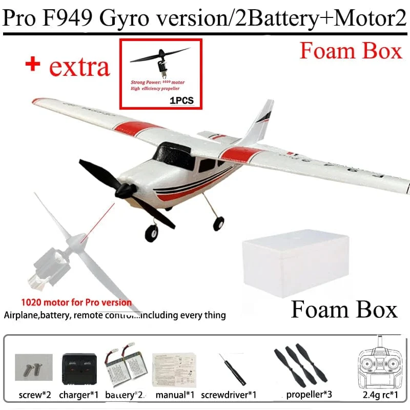 WLtoys F949 2.4G 3D6G 3Ch RC Flugzeug Fixed Wing Plane Outdoor Toys Drone RTF Upgrade Version Digital Servo F949S mit Gyroskop
