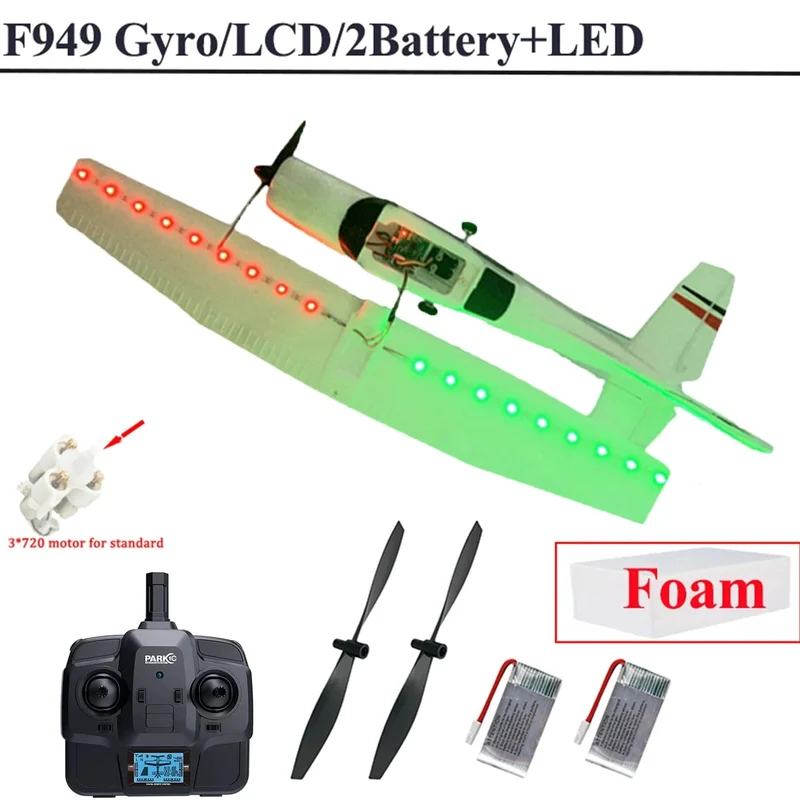WLtoys F949 2.4G 3D6G 3Ch RC Flugzeug Fixed Wing Plane Outdoor Toys Drone RTF Upgrade Version Digital Servo F949S mit Gyroskop