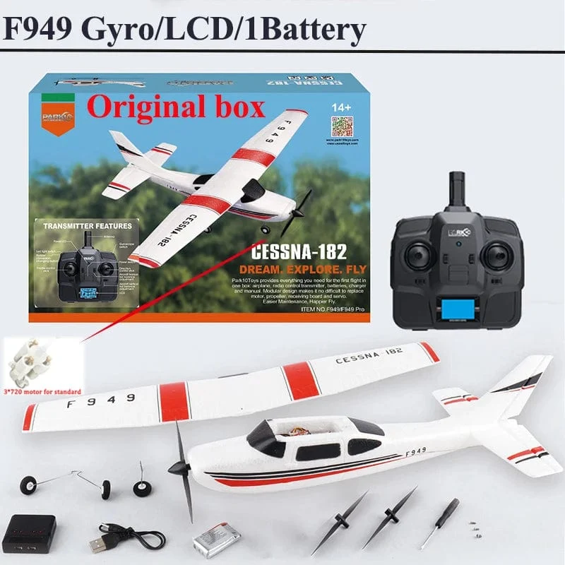 WLtoys F949 2.4G 3D6G 3Ch RC Flugzeug Fixed Wing Plane Outdoor Toys Drone RTF Upgrade Version Digital Servo F949S mit Gyroskop