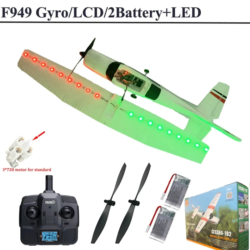 WLtoys F949 2.4G 3D6G 3Ch RC Flugzeug Fixed Wing Plane Outdoor Toys Drone RTF Upgrade Version Digital Servo F949S mit Gyroskop