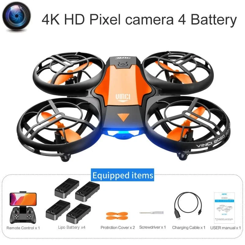 V8 Neue Mini Drone 4K 1080P HD Kamera Drohnen WiFi Fpv Luftdruck Höhe Halten Faltbare Quadcopter RC eders Spielzeug Geschenk