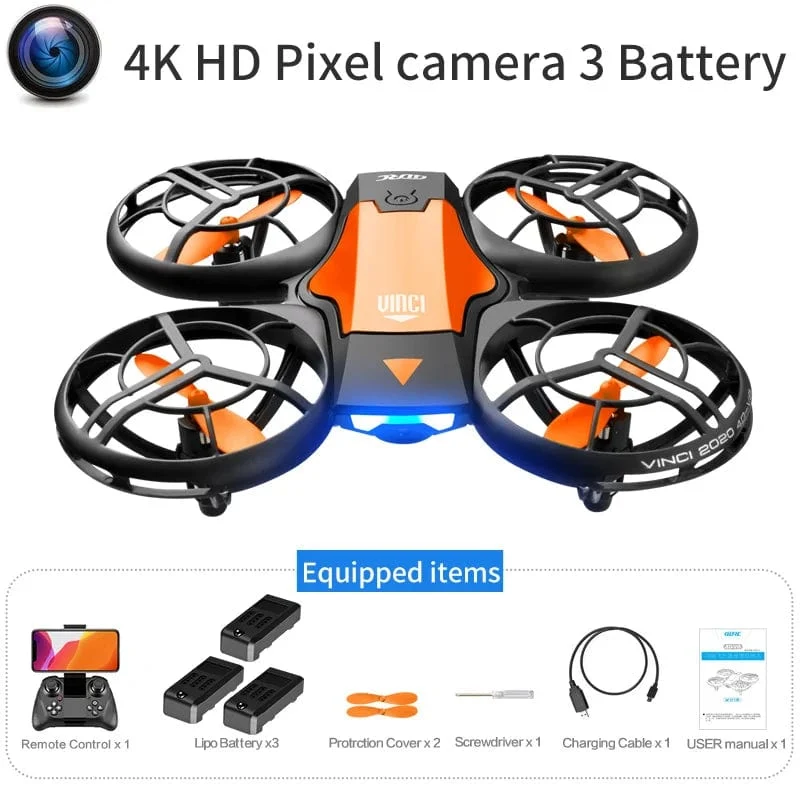 V8 Neue Mini Drone 4K 1080P HD Kamera Drohnen WiFi Fpv Luftdruck Höhe Halten Faltbare Quadcopter RC eders Spielzeug Geschenk