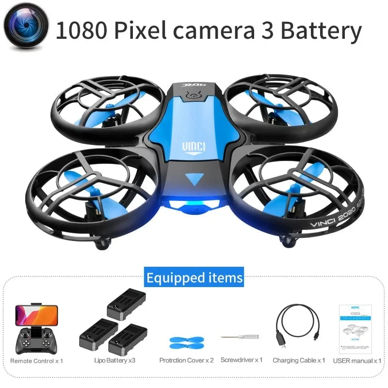 V8 Neue Mini Drone 4K 1080P HD Kamera Drohnen WiFi Fpv Luftdruck Höhe Halten Faltbare Quadcopter RC eders Spielzeug Geschenk