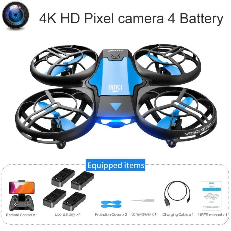 V8 Neue Mini Drone 4K 1080P HD Kamera Drohnen WiFi Fpv Luftdruck Höhe Halten Faltbare Quadcopter RC eders Spielzeug Geschenk