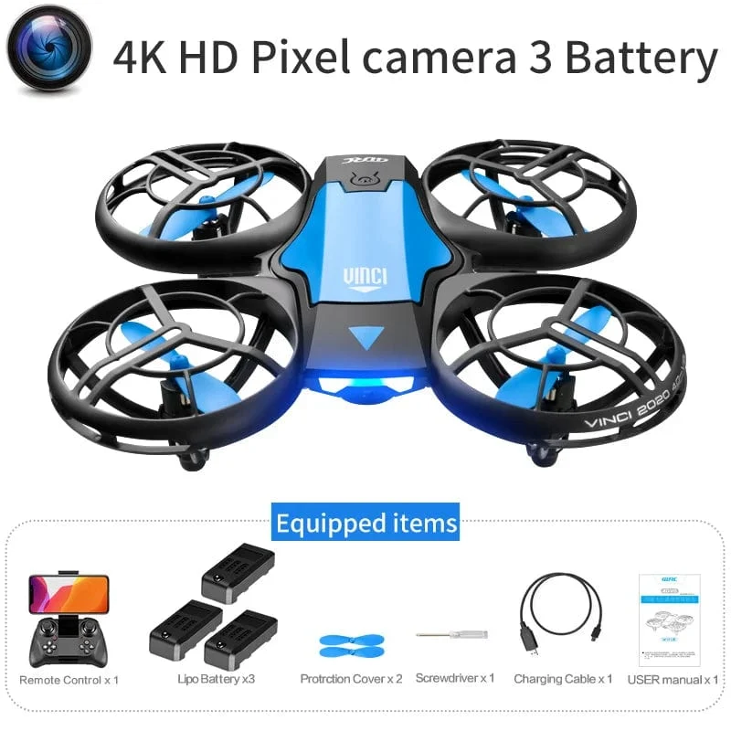V8 Neue Mini Drone 4K 1080P HD Kamera Drohnen WiFi Fpv Luftdruck Höhe Halten Faltbare Quadcopter RC eders Spielzeug Geschenk