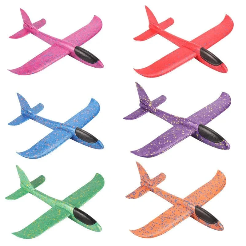 5-10 teile/los Schaummaterial Handwurf Flugzeug Im Freien Produkteinführung Segelflugzeug Kinder Geschenk Modell Spielzeug 48 Cm Spaß Kinder Hubschrauber Spielzeug