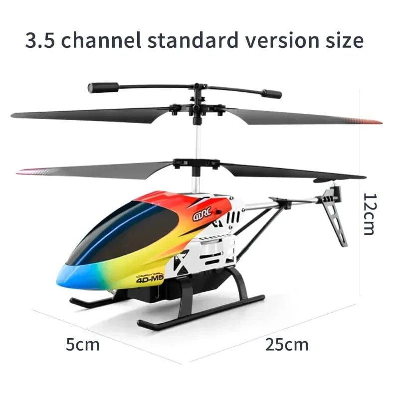 M5 Fernbedienung Hubschrauber Höhe Halten 3.5 Kanal RC Hubschrauber mit Gyro und LED-Licht Langlebige Flugzeug Drohne Spielzeug Geschenk
