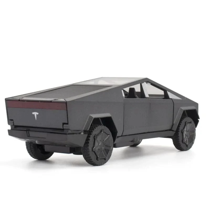 1:32 Tesla Cybertruck Pickup Legierung Auto Modell Diecast Spielzeug Fahrzeug Sound Und Licht Simulation Für Kinder Weihnachten Geschenk Junge Spielzeug
