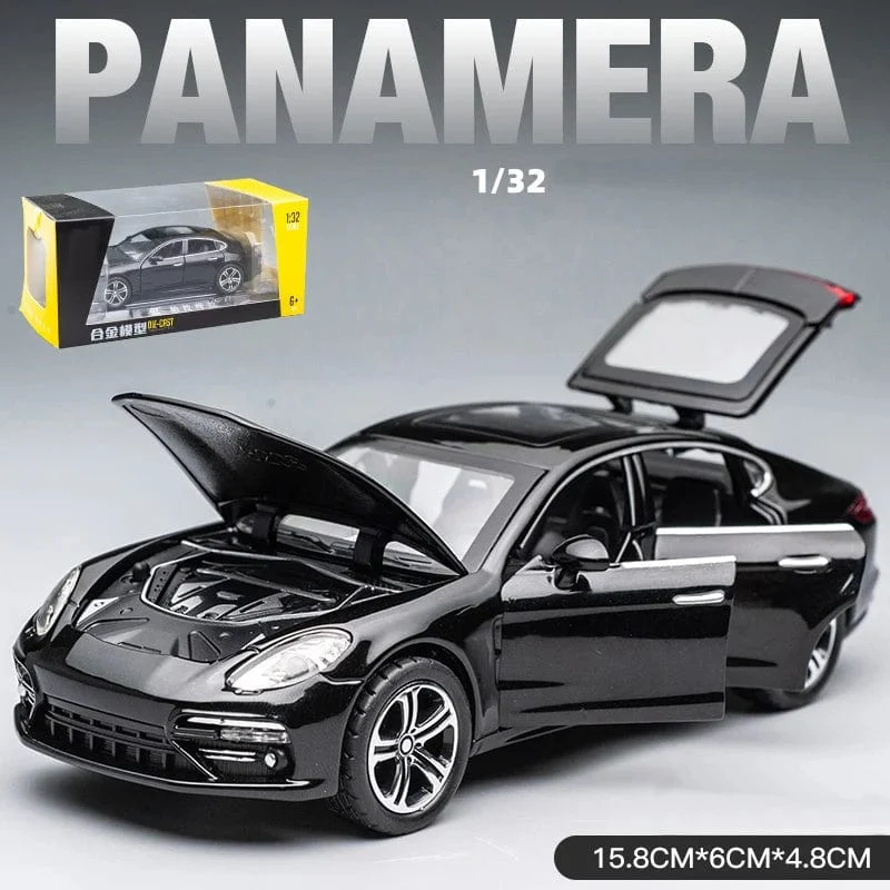 1:32 Porsche Panamera Handgefertigtes Metall-Simulationsautomodell für Modellauto-Simulationsauto-Modellfahrzeug Kinderjungen-Spielzeugauto