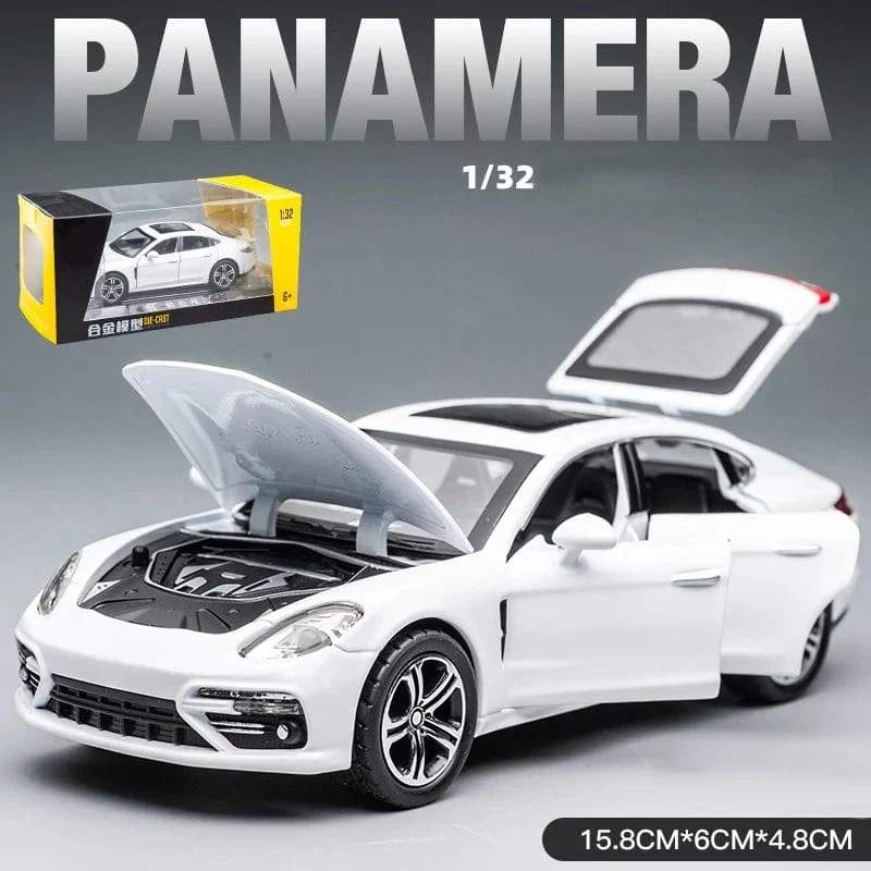 1:32 Porsche Panamera Handgefertigtes Metall-Simulationsautomodell für Modellauto-Simulationsauto-Modellfahrzeug Kinderjungen-Spielzeugauto