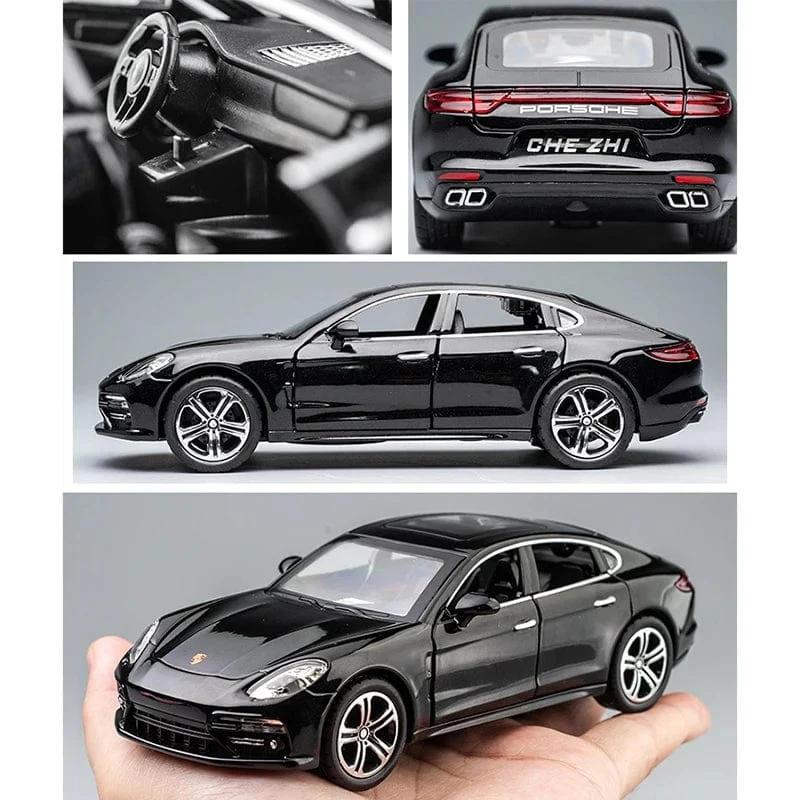 1:32 Porsche Panamera Handgefertigtes Metall-Simulationsautomodell für Modellauto-Simulationsauto-Modellfahrzeug Kinderjungen-Spielzeugauto