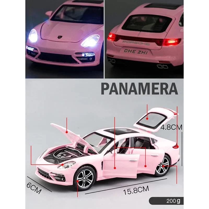 1:32 Porsche Panamera Handgefertigtes Metall-Simulationsautomodell für Modellauto-Simulationsauto-Modellfahrzeug Kinderjungen-Spielzeugauto