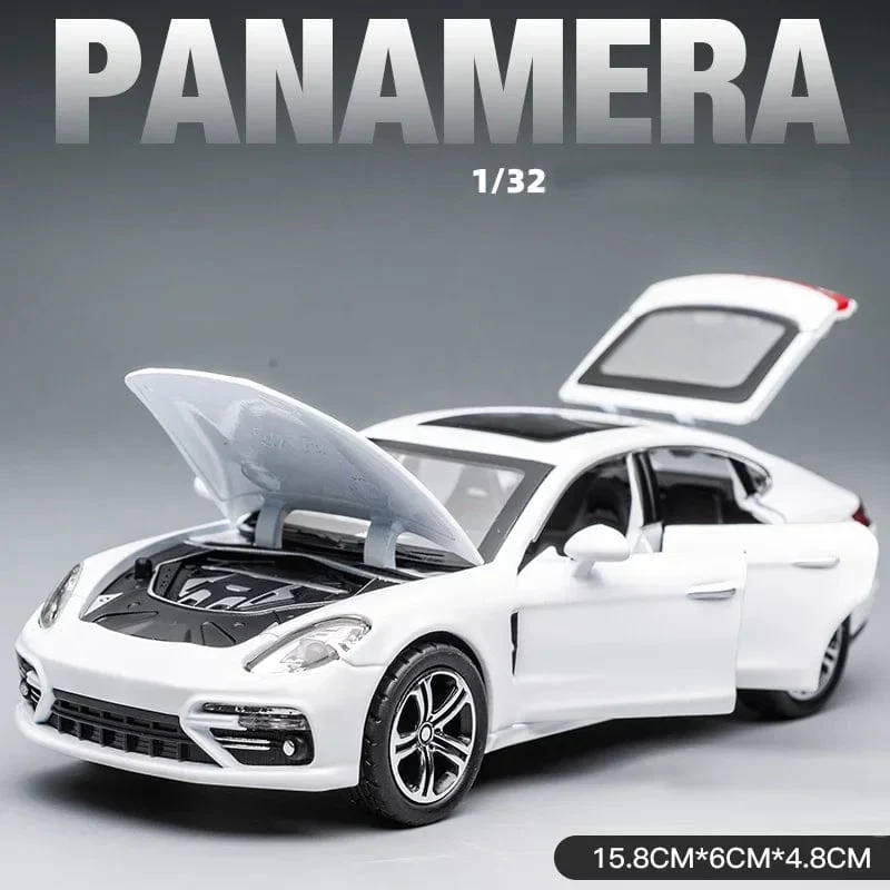 1:32 Porsche Panamera Handgefertigtes Metall-Simulationsautomodell für Modellauto-Simulationsauto-Modellfahrzeug Kinderjungen-Spielzeugauto