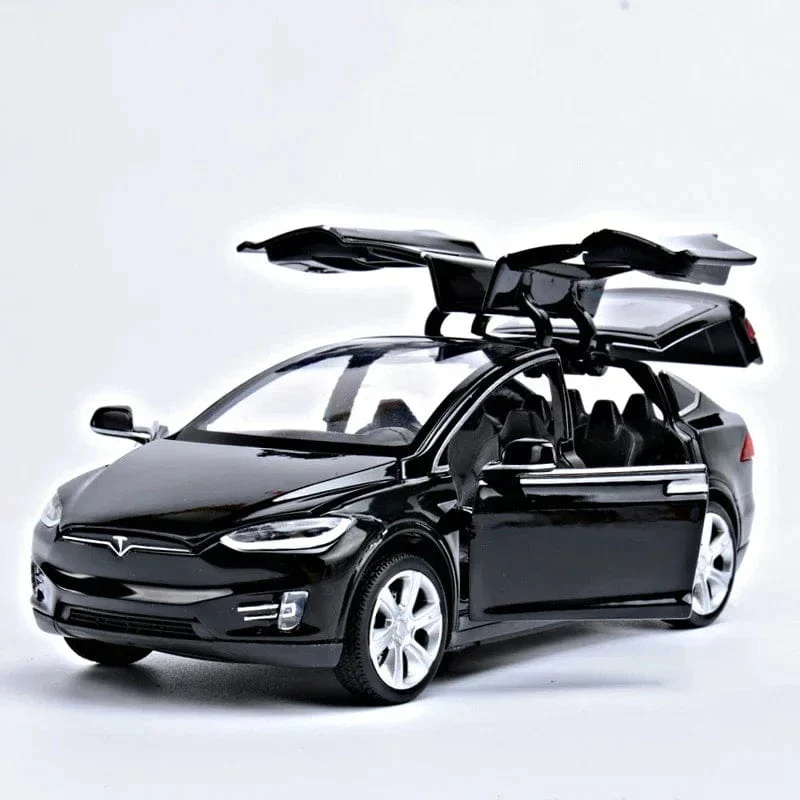 1:32 Tesla Model X Model S Legierung Automodell Druckguss Spielzeugfahrzeuge Spielzeugautos Kinderspielzeug für Kinder Weihnachtsgeschenke Jungenspielzeug