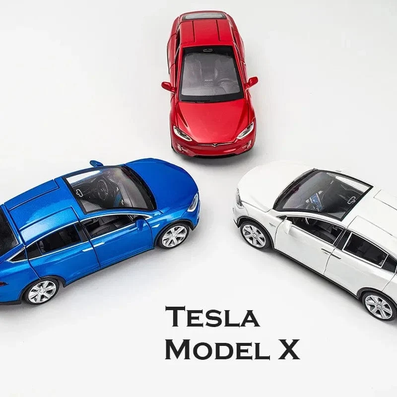 1:32 Tesla Model X Model S Legierung Automodell Druckguss Spielzeugfahrzeuge Spielzeugautos Kinderspielzeug für Kinder Weihnachtsgeschenke Jungenspielzeug