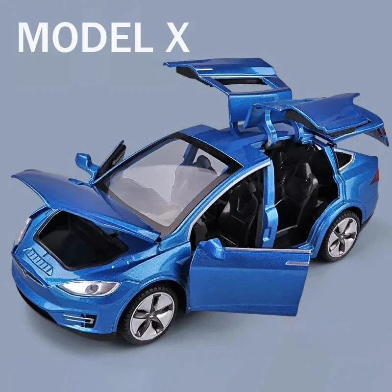 1:32 Tesla Model X Model S Legierung Automodell Druckguss Spielzeugfahrzeuge Spielzeugautos Kinderspielzeug für Kinder Weihnachtsgeschenke Jungenspielzeug