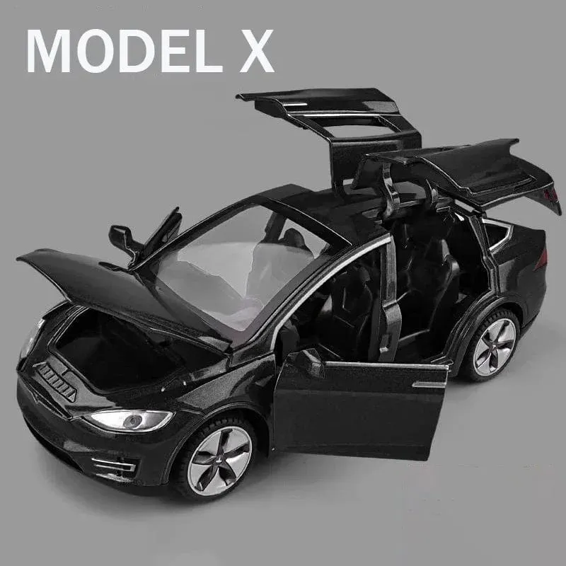 1:32 Tesla Model X Model S Legierung Automodell Druckguss Spielzeugfahrzeuge Spielzeugautos Kinderspielzeug für Kinder Weihnachtsgeschenke Jungenspielzeug