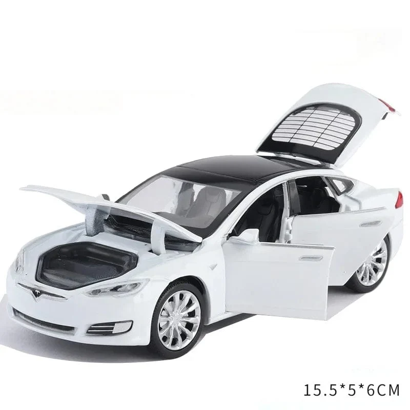 1:32 Tesla Model X Model S Legierung Automodell Druckguss Spielzeugfahrzeuge Spielzeugautos Kinderspielzeug für Kinder Weihnachtsgeschenke Jungenspielzeug