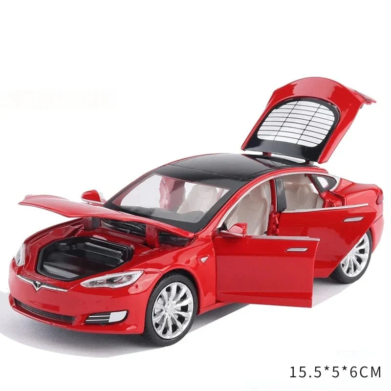 1:32 Tesla Model X Model S Legierung Automodell Druckguss Spielzeugfahrzeuge Spielzeugautos Kinderspielzeug für Kinder Weihnachtsgeschenke Jungenspielzeug