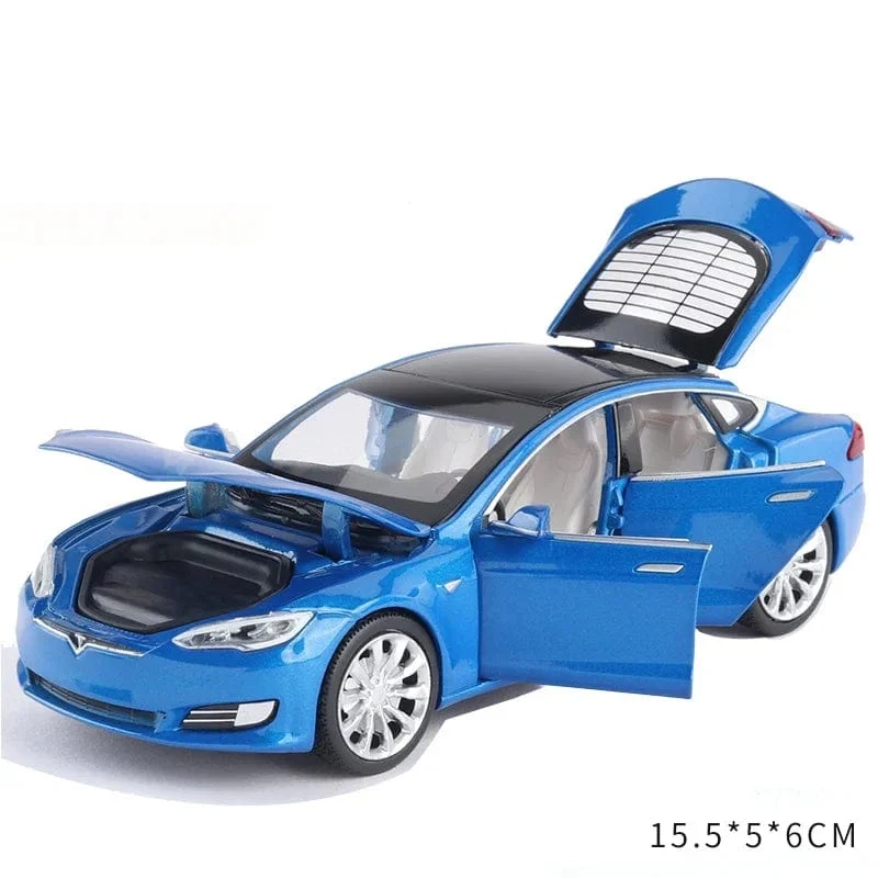 1:32 Tesla Model X Model S Legierung Automodell Druckguss Spielzeugfahrzeuge Spielzeugautos Kinderspielzeug für Kinder Weihnachtsgeschenke Jungenspielzeug