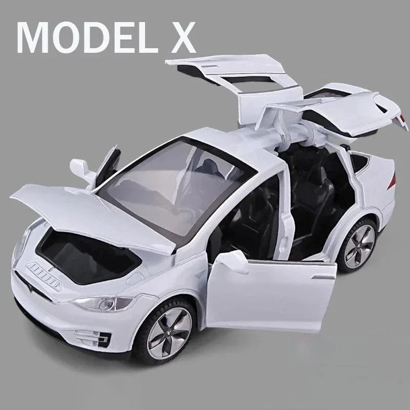 1:32 Tesla Model X Model S Legierung Automodell Druckguss Spielzeugfahrzeuge Spielzeugautos Kinderspielzeug für Kinder Weihnachtsgeschenke Jungenspielzeug