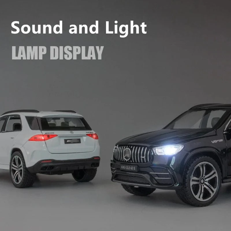 1:32 GLE 63S SUV Legierung Automodell Druckguss Metall Spielzeugfahrzeuge Automodell Hohe Simulation Sound und Licht Sammlung Geschenk für Kinder