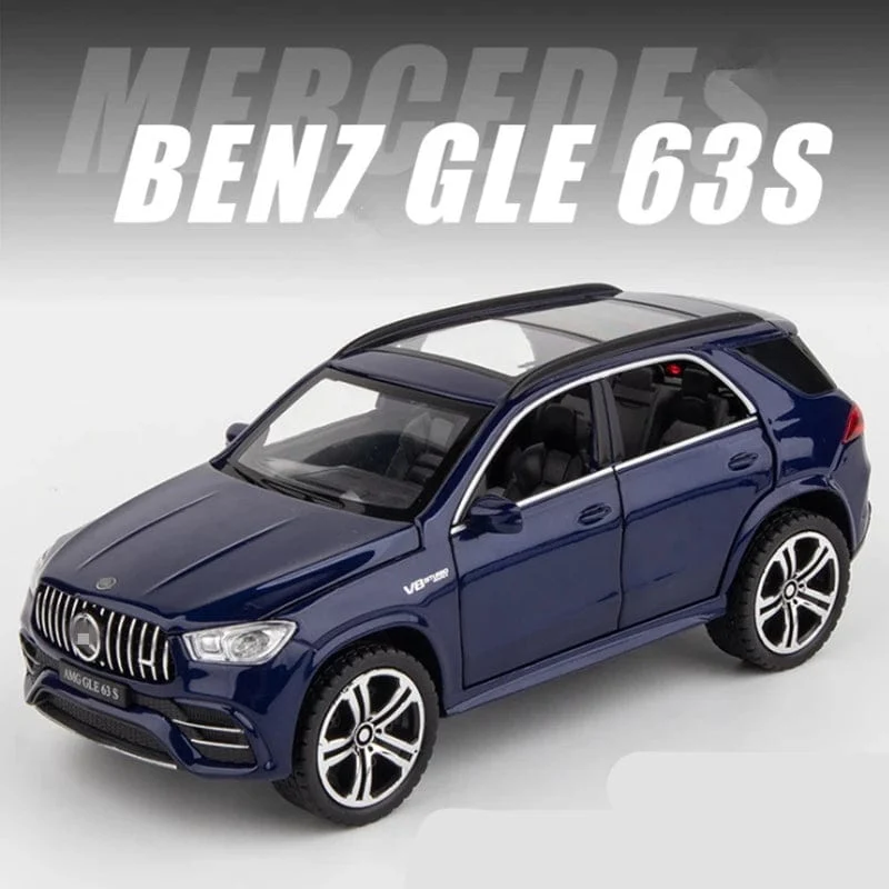 1:32 GLE 63S SUV Legierung Automodell Druckguss Metall Spielzeugfahrzeuge Automodell Hohe Simulation Sound und Licht Sammlung Geschenk für Kinder