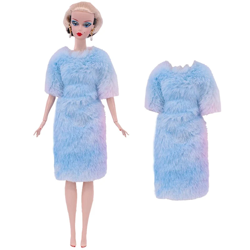 Blaue Puppenkleidung, modischer Mantel, Hose, Kleid, Meerjungfrau-Kleidung, geeignet für 30 cm große Bjd-Puppen und 11.5-Zoll-Puppen, Geschenk, Zubehör für Mädchenpuppen