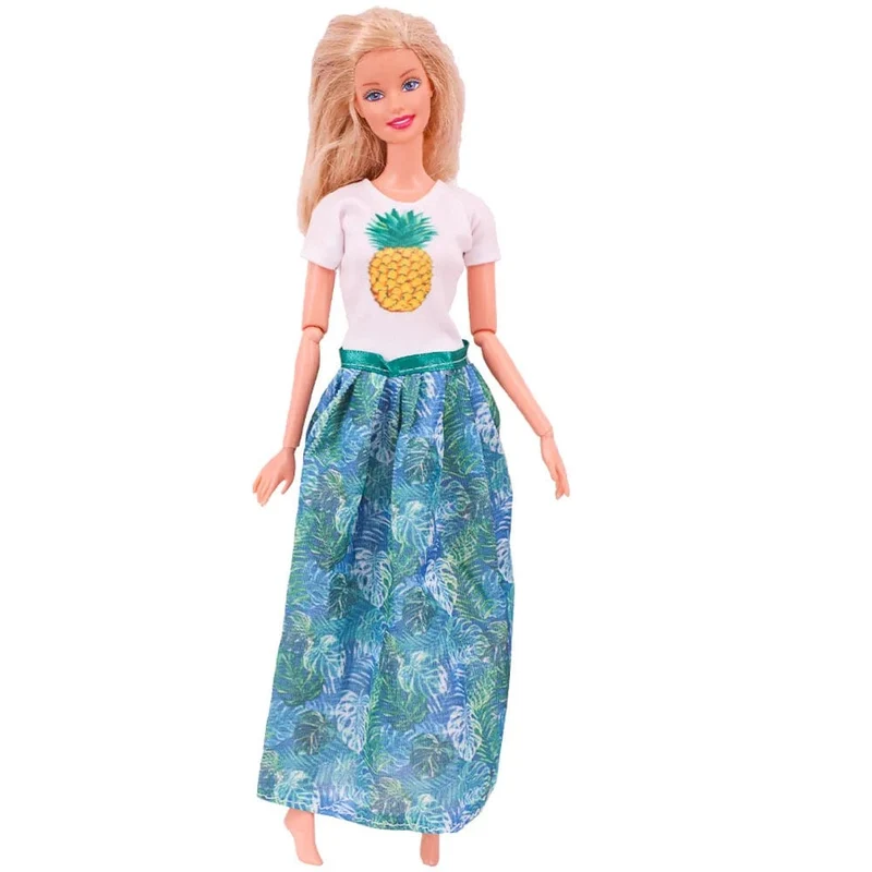 Blaue Puppenkleidung, modischer Mantel, Hose, Kleid, Meerjungfrau-Kleidung, geeignet für 30 cm große Bjd-Puppen und 11.5-Zoll-Puppen, Geschenk, Zubehör für Mädchenpuppen