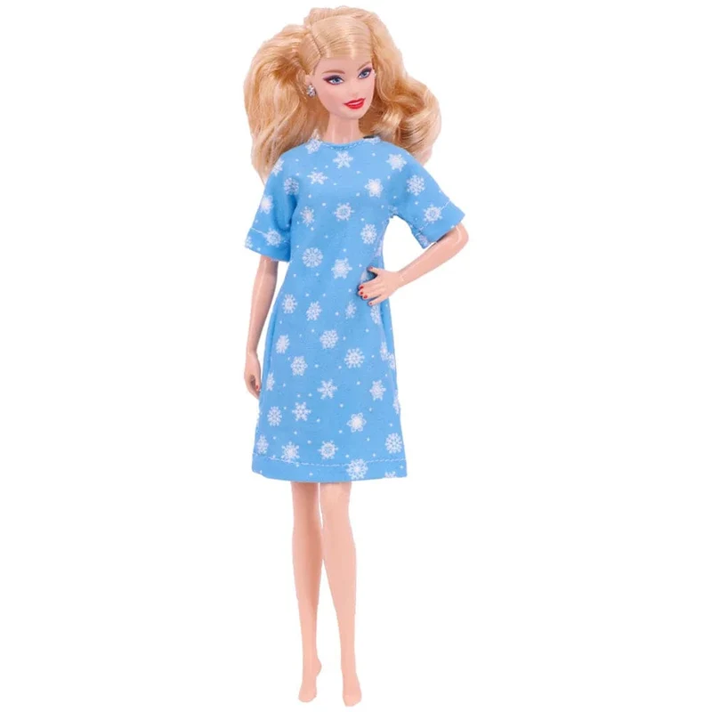 Blaue Puppenkleidung, modischer Mantel, Hose, Kleid, Meerjungfrau-Kleidung, geeignet für 30 cm große Bjd-Puppen und 11.5-Zoll-Puppen, Geschenk, Zubehör für Mädchenpuppen