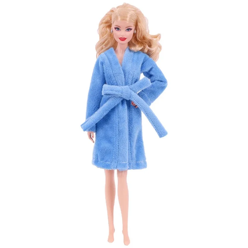 Blaue Puppenkleidung, modischer Mantel, Hose, Kleid, Meerjungfrau-Kleidung, geeignet für 30 cm große Bjd-Puppen und 11.5-Zoll-Puppen, Geschenk, Zubehör für Mädchenpuppen