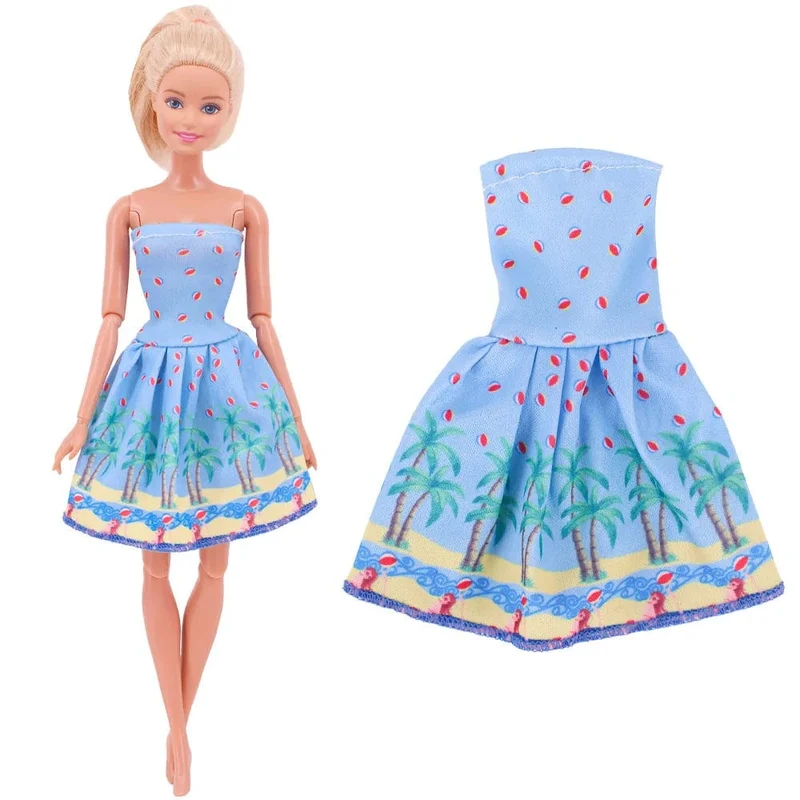 Blaue Puppenkleidung, modischer Mantel, Hose, Kleid, Meerjungfrau-Kleidung, geeignet für 30 cm große Bjd-Puppen und 11.5-Zoll-Puppen, Geschenk, Zubehör für Mädchenpuppen