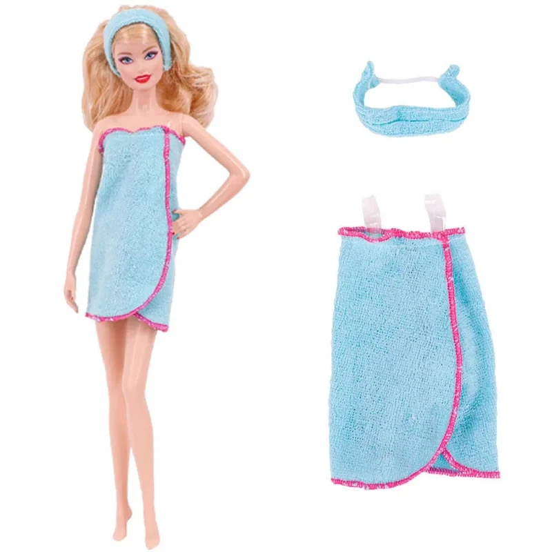 Blaue Puppenkleidung, modischer Mantel, Hose, Kleid, Meerjungfrau-Kleidung, geeignet für 30 cm große Bjd-Puppen und 11.5-Zoll-Puppen, Geschenk, Zubehör für Mädchenpuppen