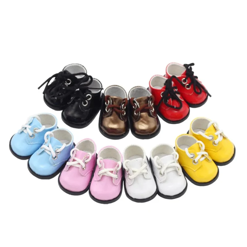 Puppe 5.5 cm Lederschuhe Mini-Spielzeugschuhe für BJD 1/6 14.5 Zoll Wellie Wisher&Nancys&32-34 cm Paola Reina Russisches Spielzeug
