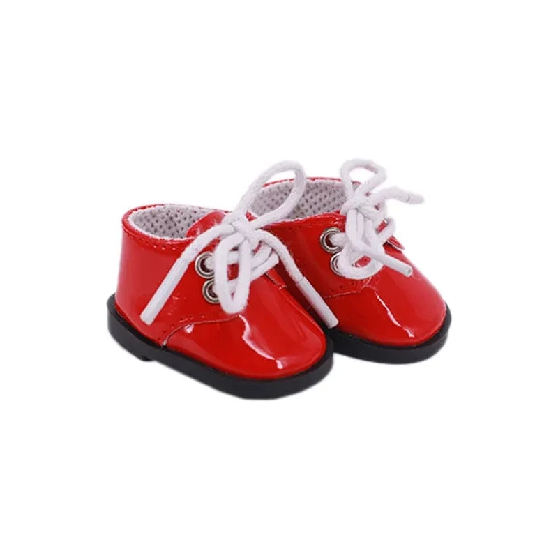 Puppe 5.5 cm Lederschuhe Mini-Spielzeugschuhe für BJD 1/6 14.5 Zoll Wellie Wisher&Nancys&32-34 cm Paola Reina Russisches Spielzeug