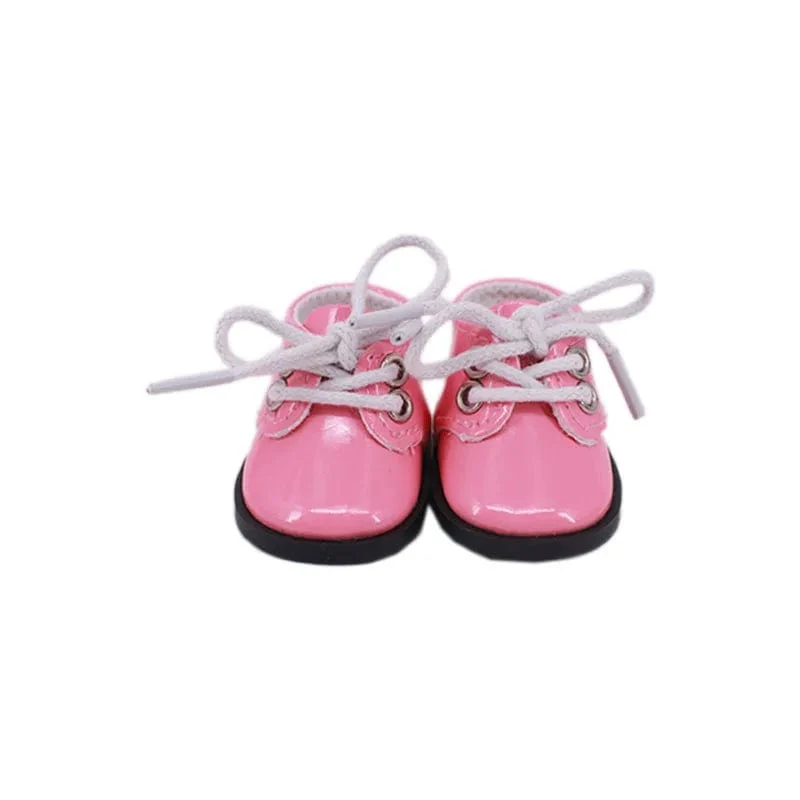 Puppe 5.5 cm Lederschuhe Mini-Spielzeugschuhe für BJD 1/6 14.5 Zoll Wellie Wisher&Nancys&32-34 cm Paola Reina Russisches Spielzeug