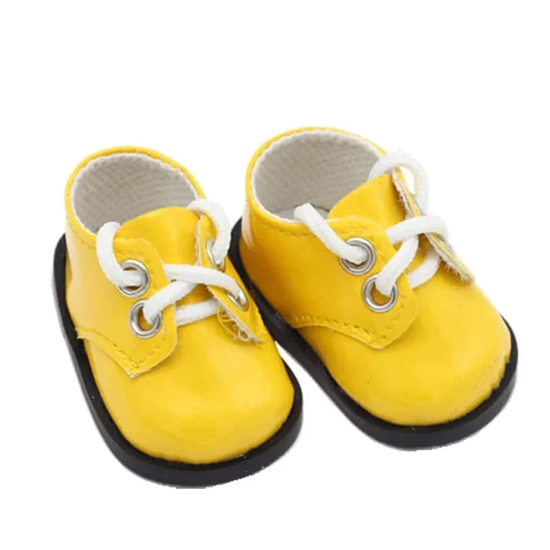 Puppe 5.5 cm Lederschuhe Mini-Spielzeugschuhe für BJD 1/6 14.5 Zoll Wellie Wisher&Nancys&32-34 cm Paola Reina Russisches Spielzeug