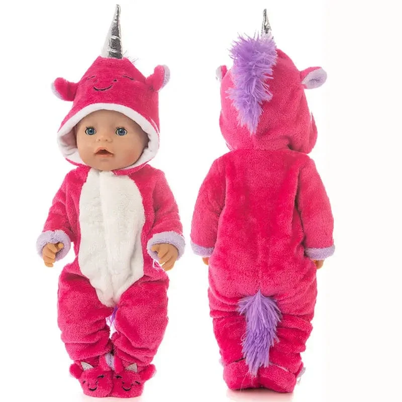 2 teile/satz Anzug + Schuhe Puppen Outfit Für 43 cm Babypuppe Niedlichen Pullover Strampler 17 Zoll Puppenkleidung ， Puppenzubehör.